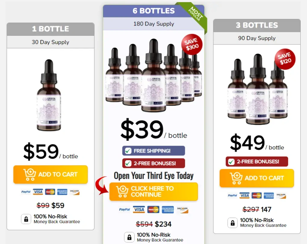 Crystal Restore Pricing