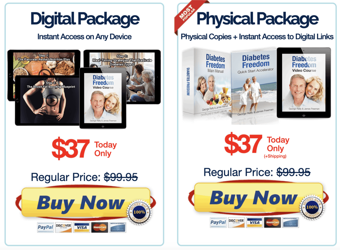 Diabetes Freedom™ Pricing