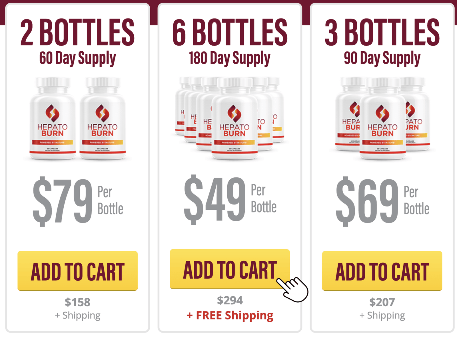 Hepatoburn Pricing