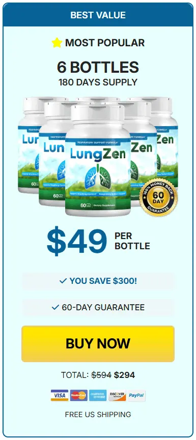 Lungzen Pricing