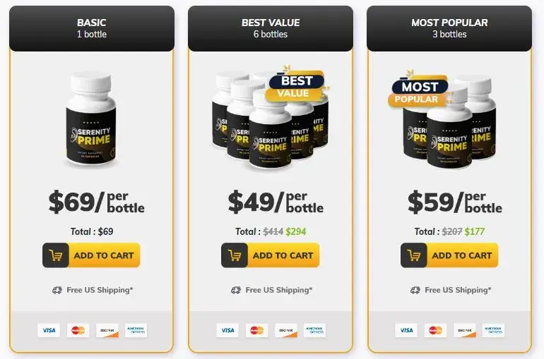 Serenityprime Pricing