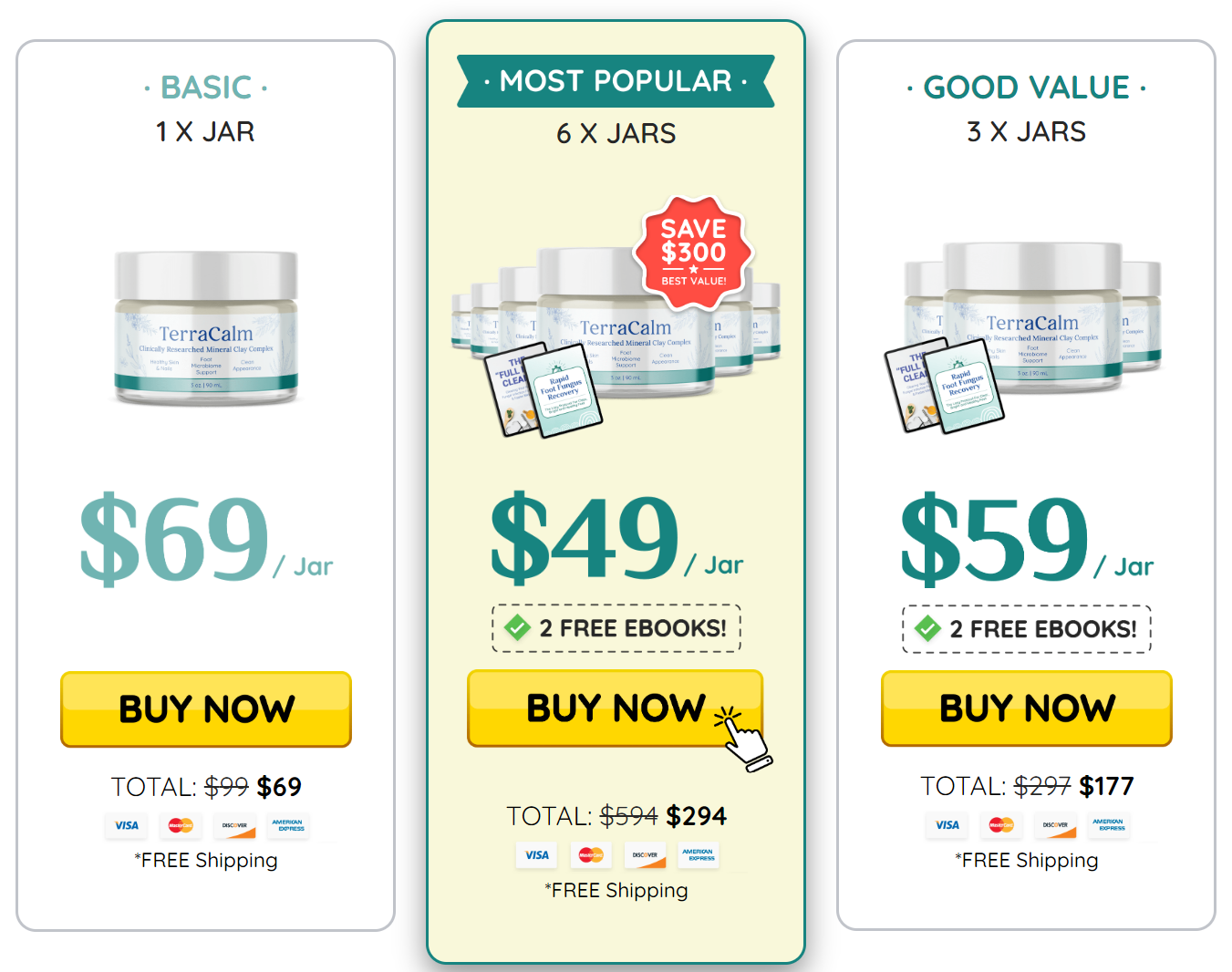 Terracalm Pricing